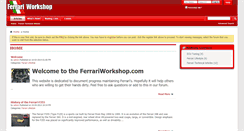 Desktop Screenshot of ferrariworkshop.com